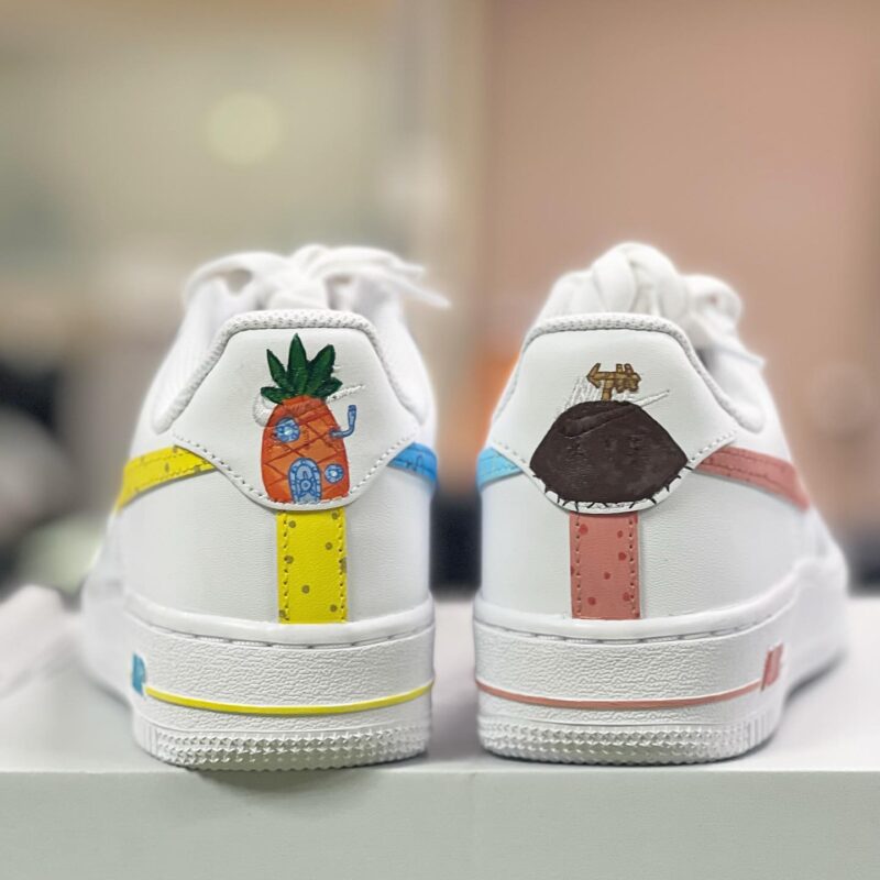 SpongeBob SquarePants Air Force 1 Custom - Image 3