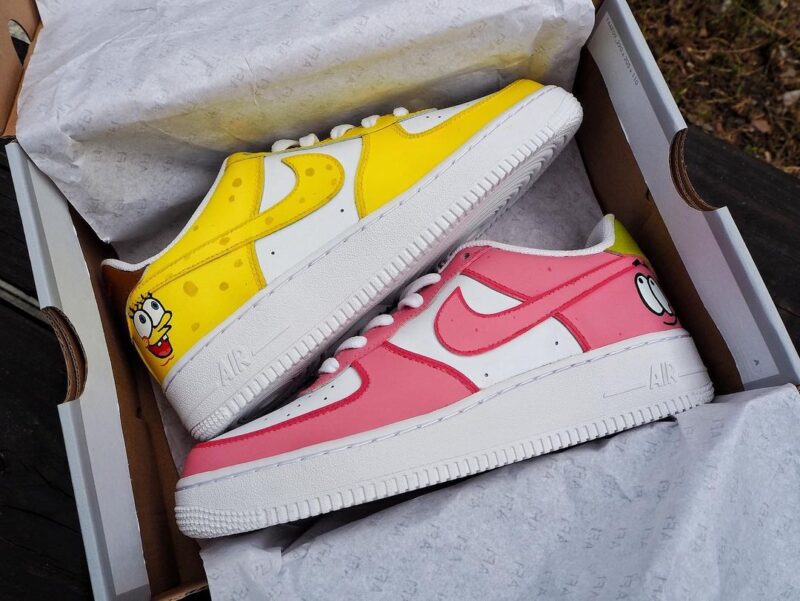 SpongeBob SquarePants Air Force 1 Custom - Image 2