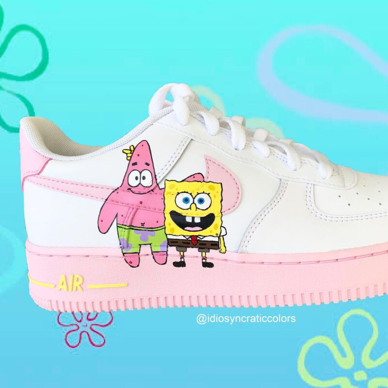 SpongeBob SquarePants Air Force 1 Custom - Image 2