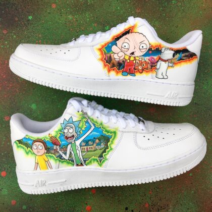 Family Guy x Rick and Morty Air Force 1 Custom