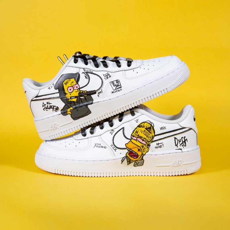 The Simpsons Air Force 1 Custom