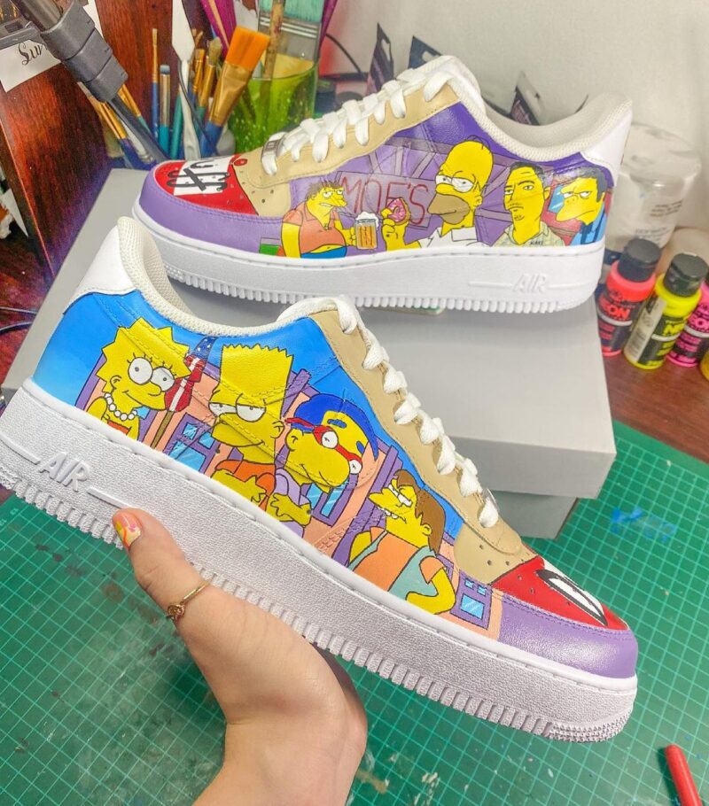 The Simpsons Air Force 1 Custom