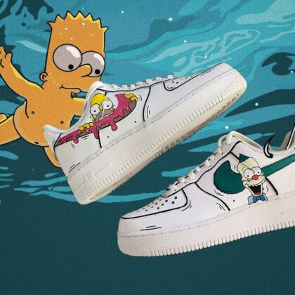 The Simpsons Air Force 1 Custom