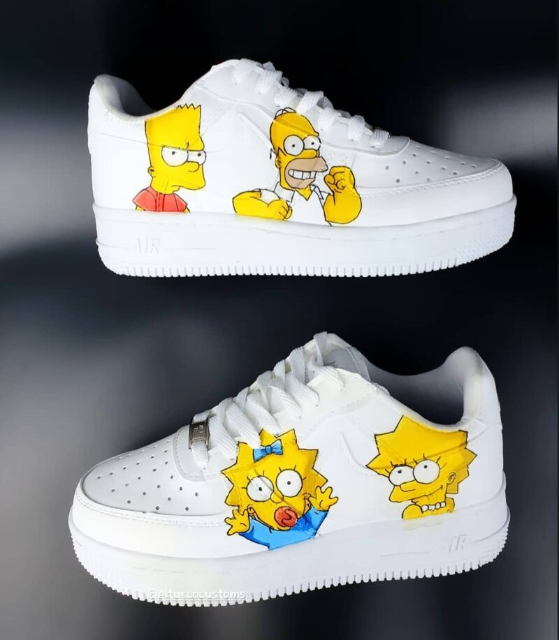 The Simpsons Air Force 1 Custom