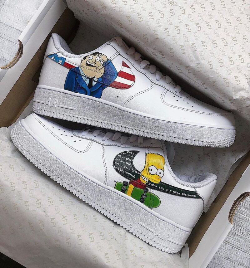 The Simpsons Air Force 1 Custom