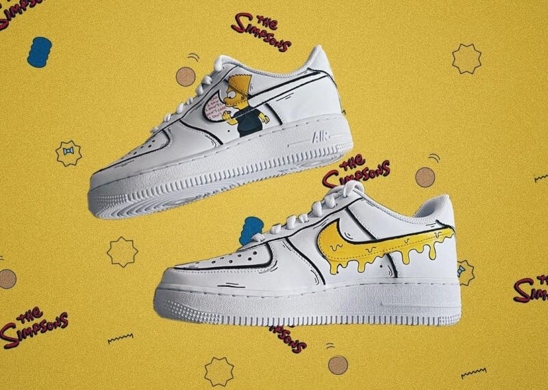 The Simpsons Air Force 1 Custom