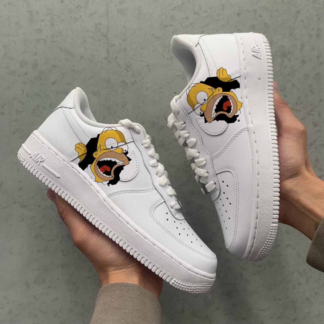 custom simpsons air force 1