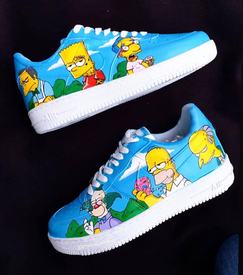 The Simpsons Air Force 1 Custom