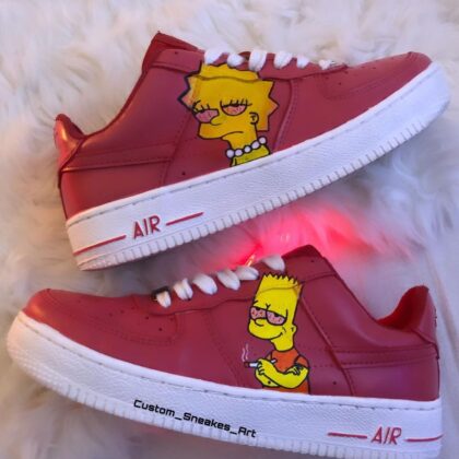 The Simpsons Air Force 1 Custom