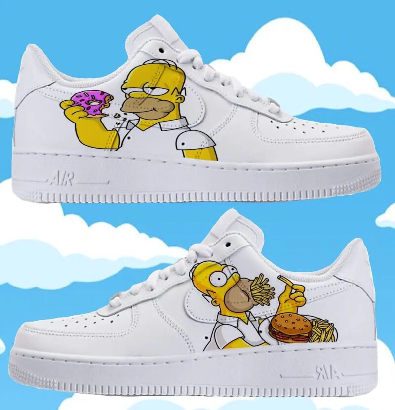 The Simpsons Air Force 1 Custom