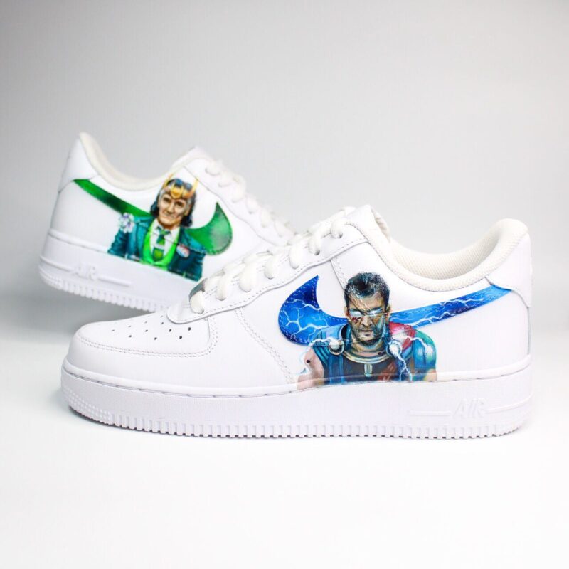 Thor and Loki Air Force 1 Custom