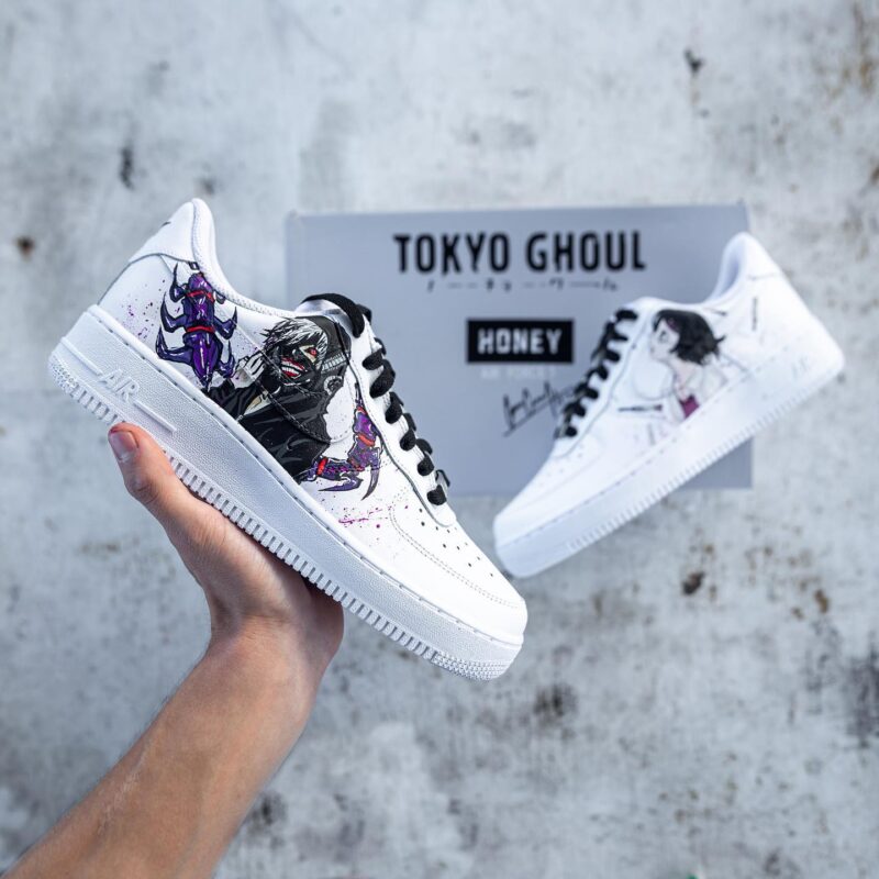 Tokyo Ghoul - Ken kaneki x Juuzou Suzuya Air Force 1 Custom