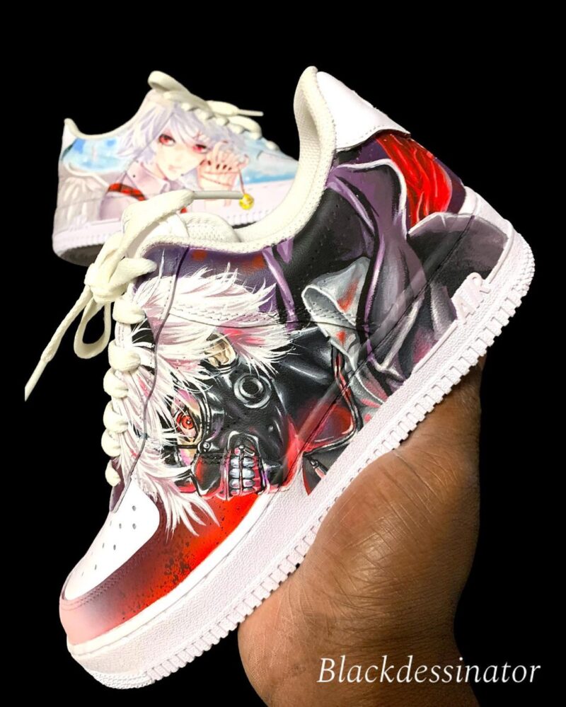 Tokyo Ghoul - Ken kaneki x Juuzou Suzuya Air Force 1 Custom