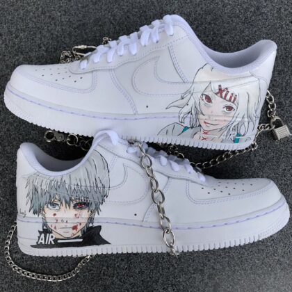 Tokyo Ghoul - Ken Kaneki x Juuzou Suzuya Air Force 1 Custom