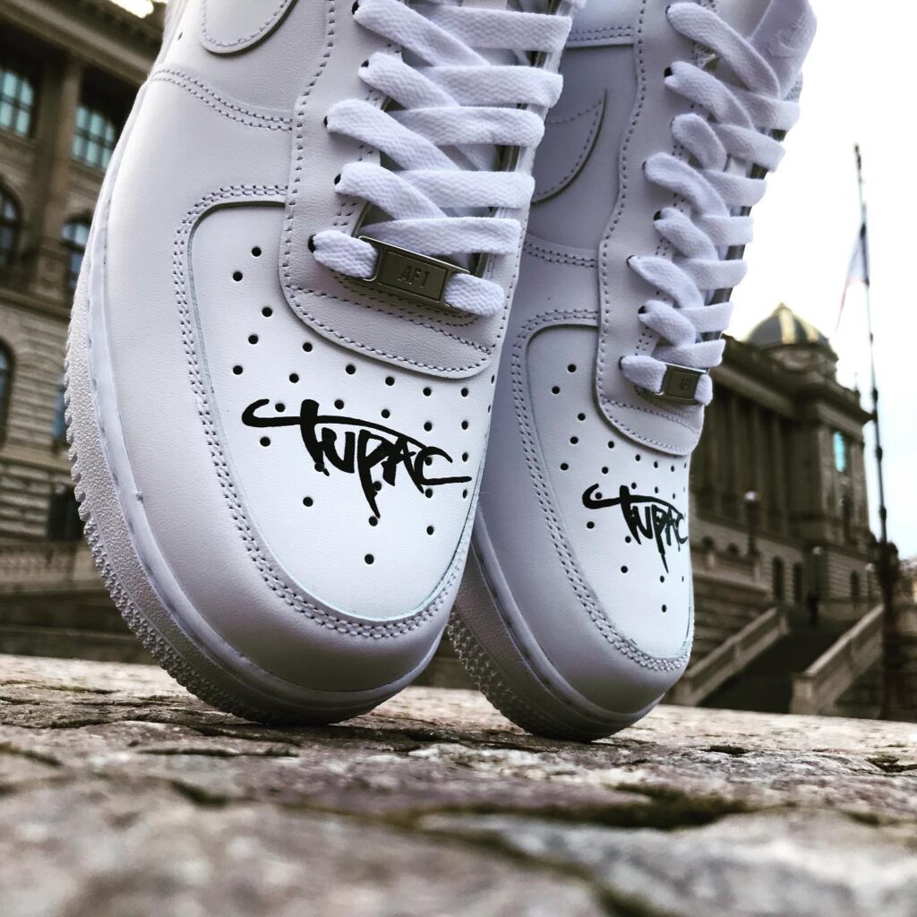 custom tupac air force 1