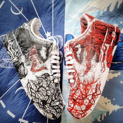 Venom x Carnage Air Force 1 Custom