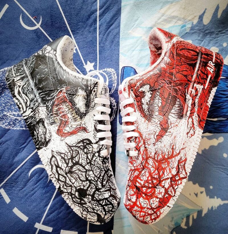 Venom x Carnage Air Force 1 Custom