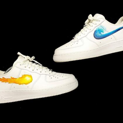 Water and Fire Air Force 1 Custom