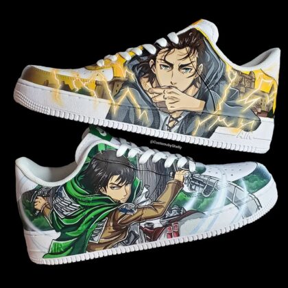 Attack on Titan - Eren x Levi Air Force 1 Custom