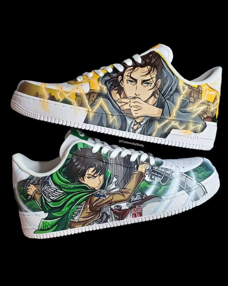 Attack on Titan - Eren x Levi Air Force 1 Custom