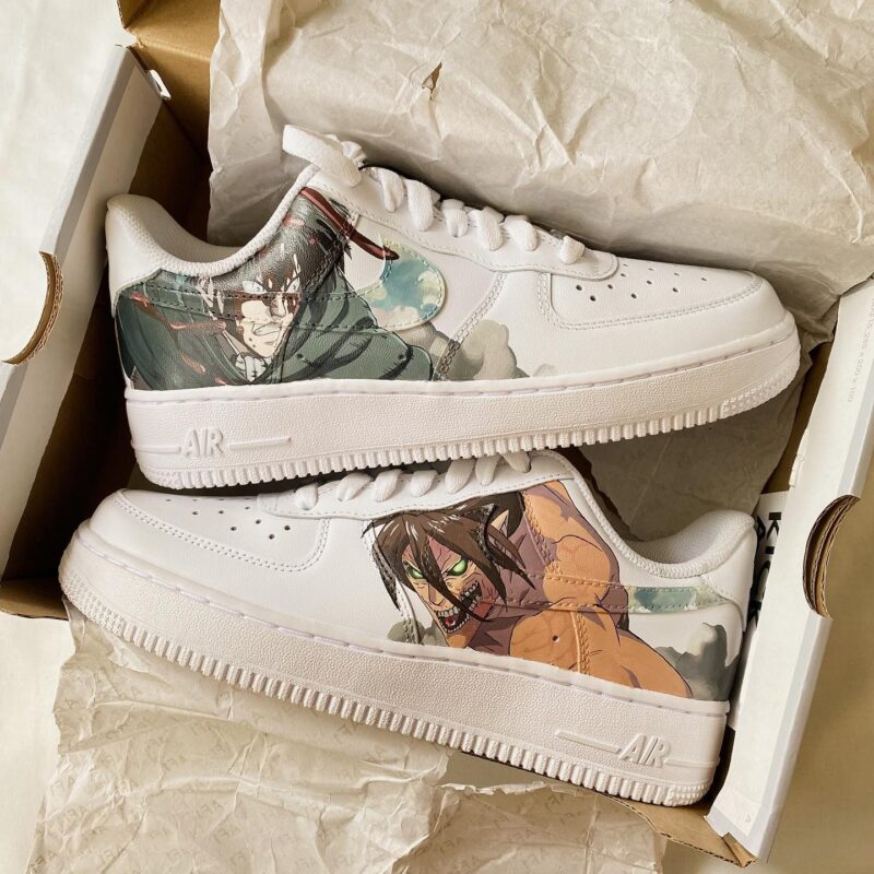 Attack on Titan - Eren x Levi Air Force 1 Custom