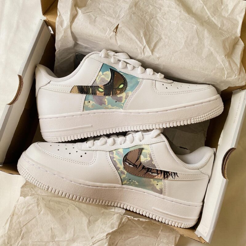 Attack on Titan - Eren x Levi Air Force 1 Custom