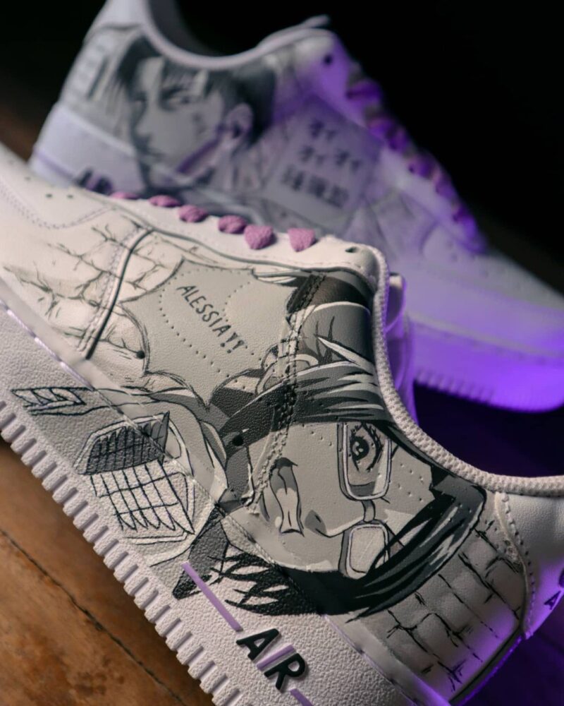 Attack on Titan - Levi x Hange Air Force 1 Custom