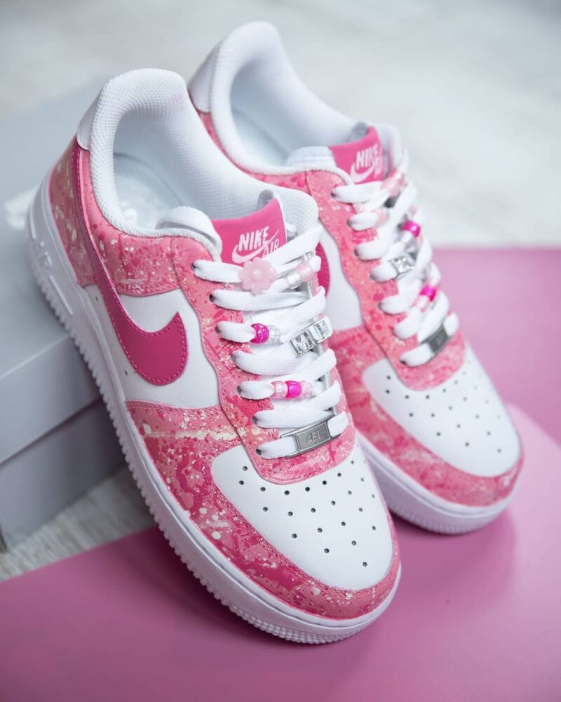 Baby Pink Air Force 1 Custom