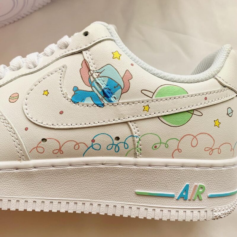 Baby Yoda x Stitch Air Force 1 Custom