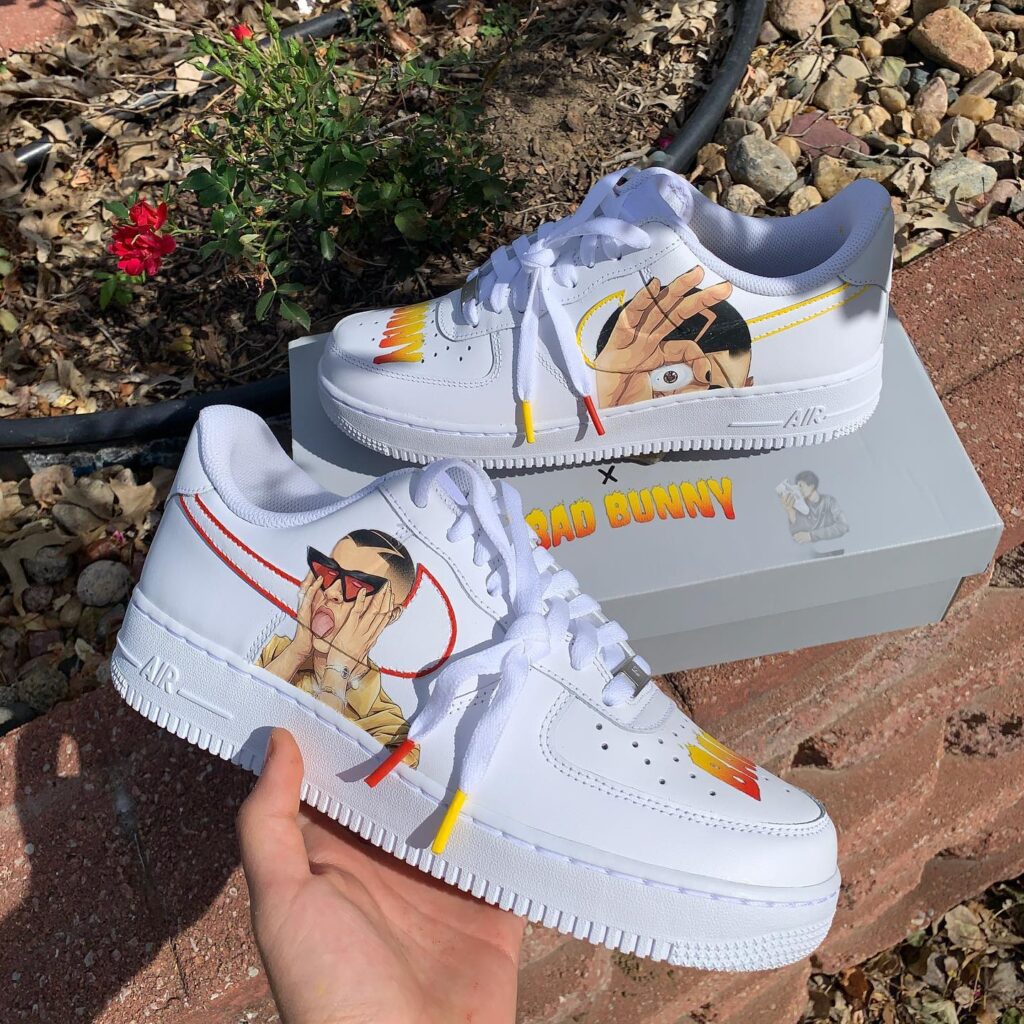 Bad Bunny Air Force 1 Custom - Daniel Customs