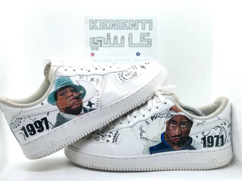 Biggie x Tupac Air Force 1 Custom