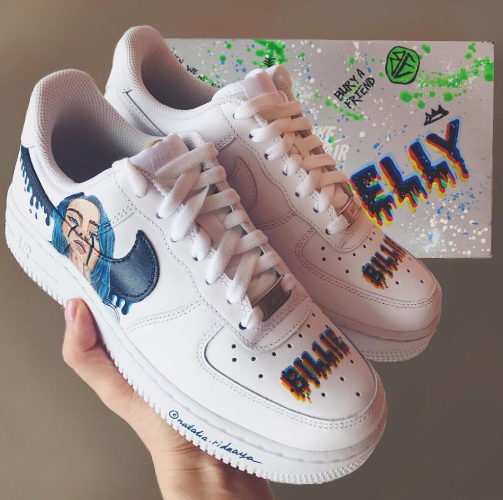 billie eilish air force 1 custom