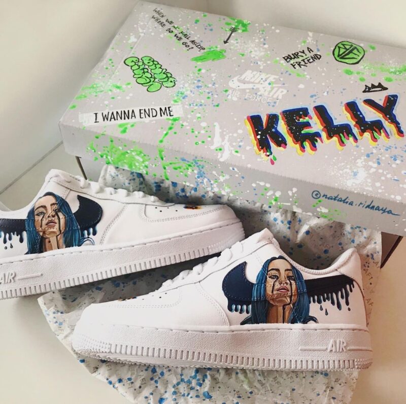 Billie Eilish Air Force 1 Custom