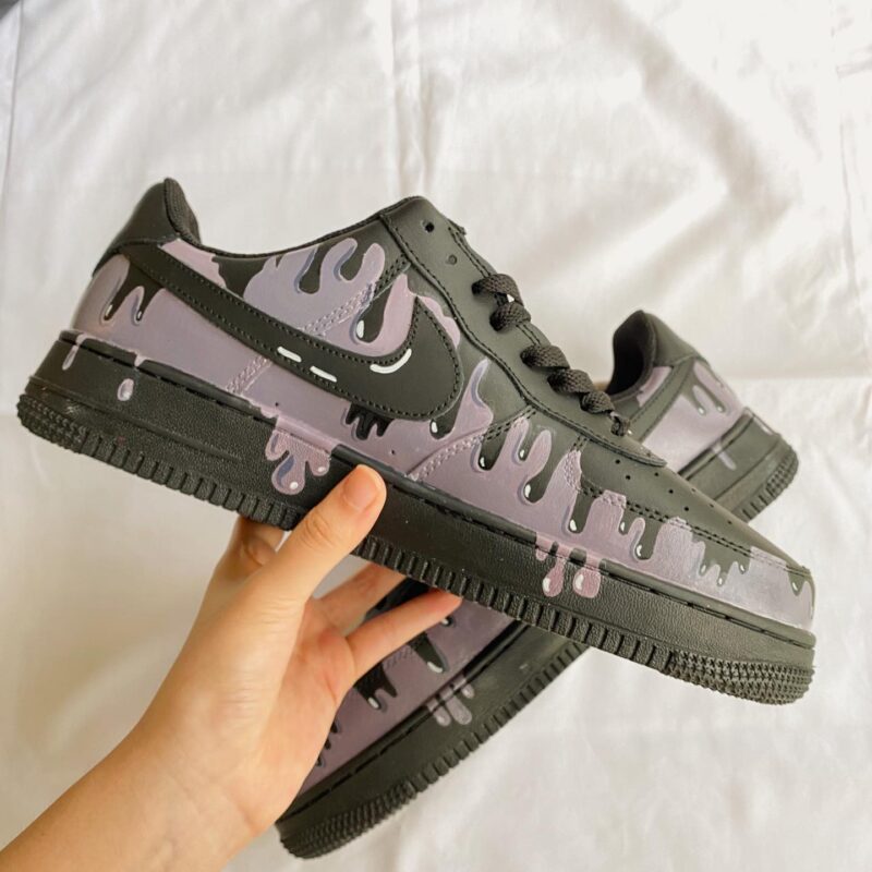 Black Air Force 1 Custom