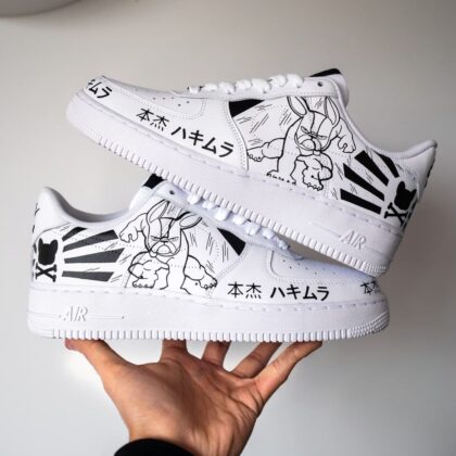 Black and White Air Force 1 Custom