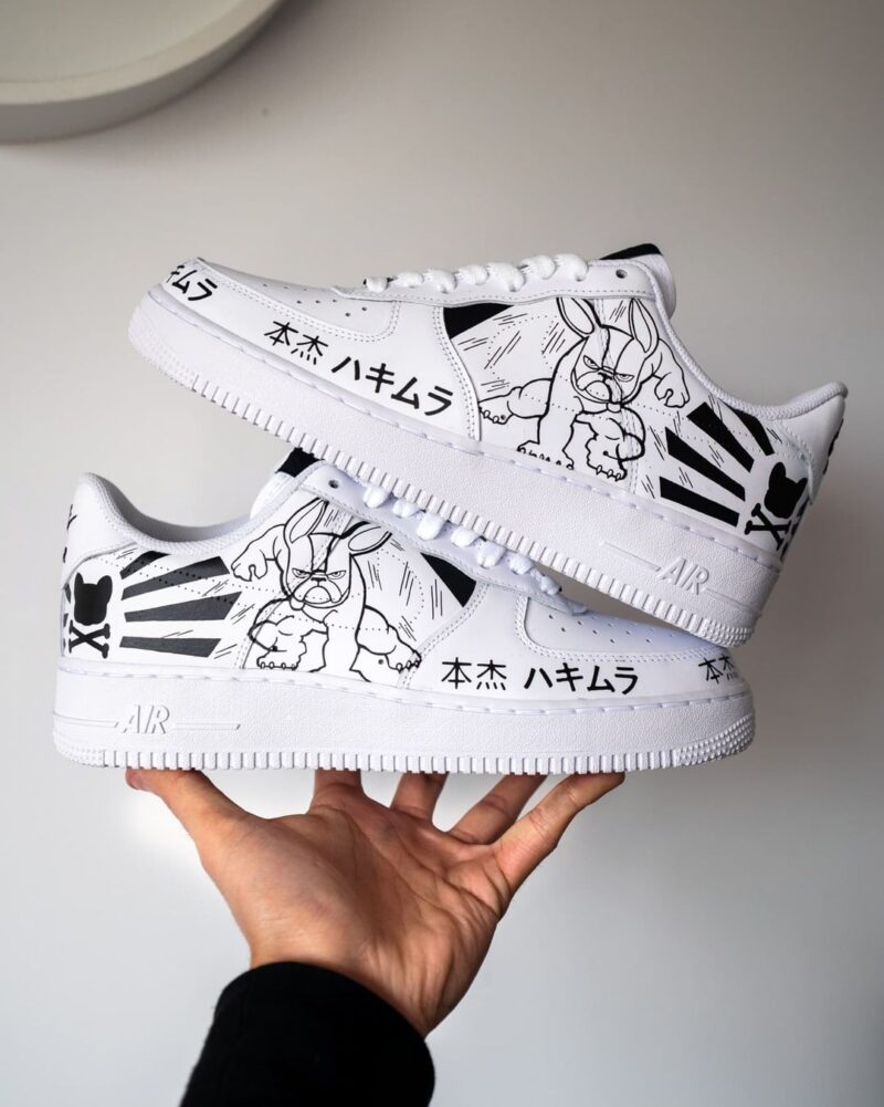 Black and White Air Force 1 Custom