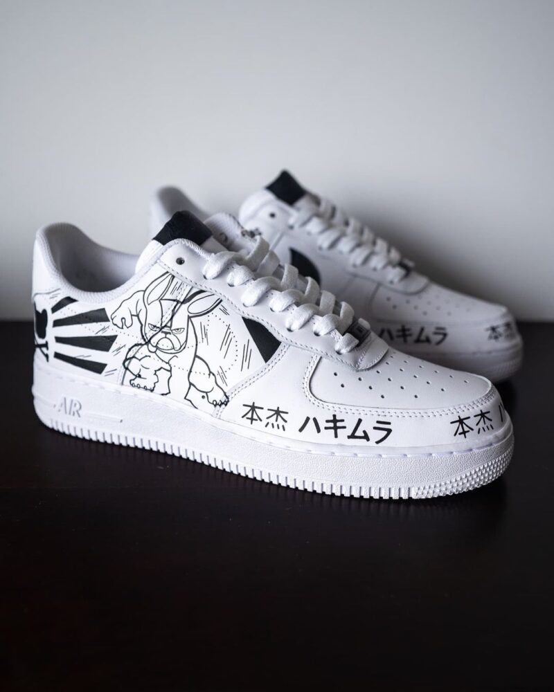 Black and White Air Force 1 Custom