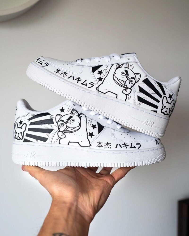 Black and White Air Force 1 Custom