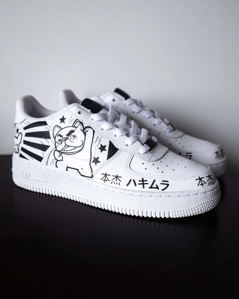 Black and White Air Force 1 Custom