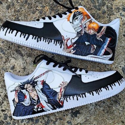 Bleach - Kenpachi Zaraki x Ichigo Kurosaki Air Force 1 Custom