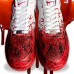 custom blood air force 1