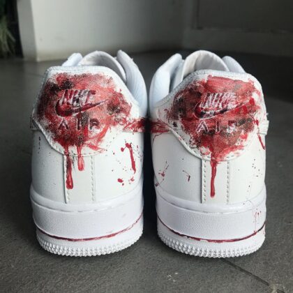 custom blood air force 1