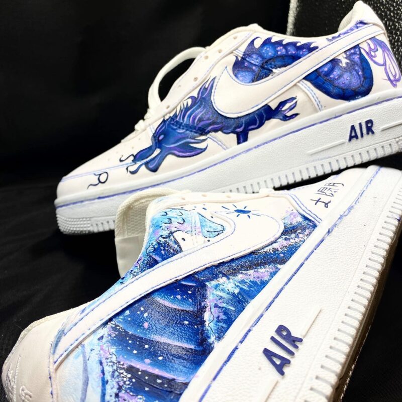 Blue Dragon Air Force 1 Custom