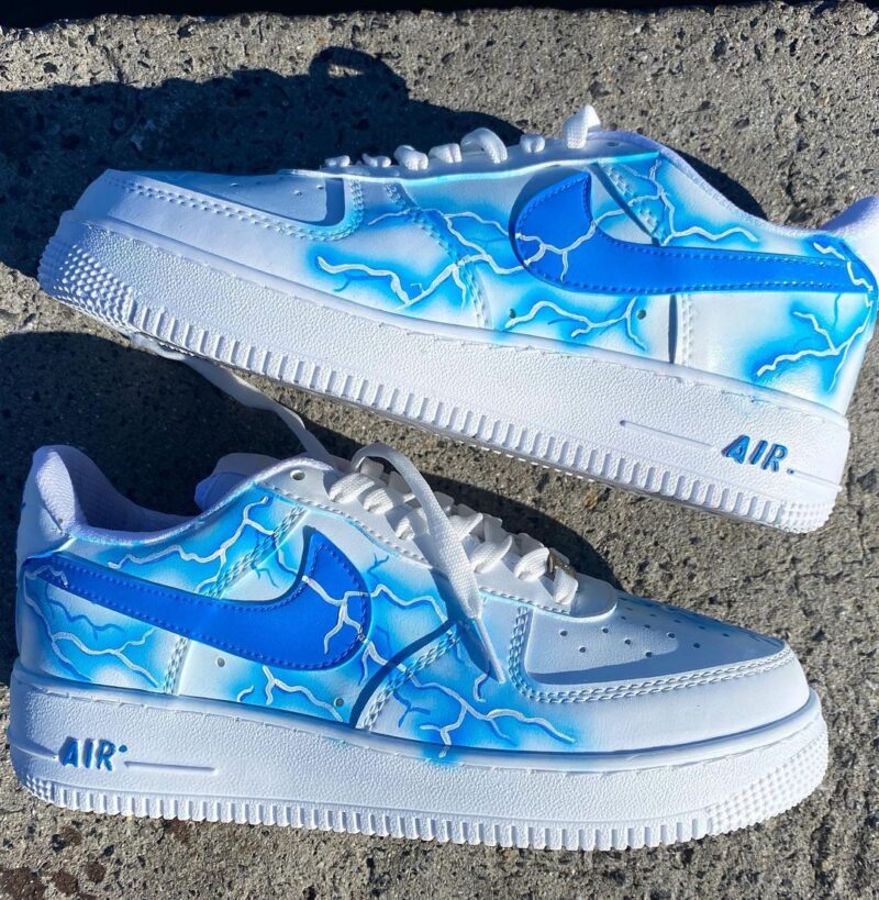 Blue ligthing Air Force 1 Custom