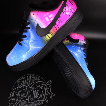 Blue x Pink Air Force 1 Custom