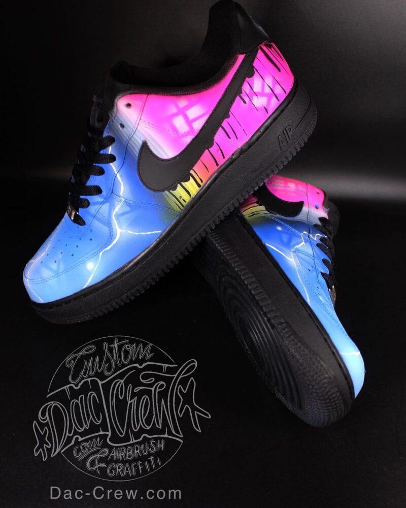 Blue x Pink Air Force 1 Custom