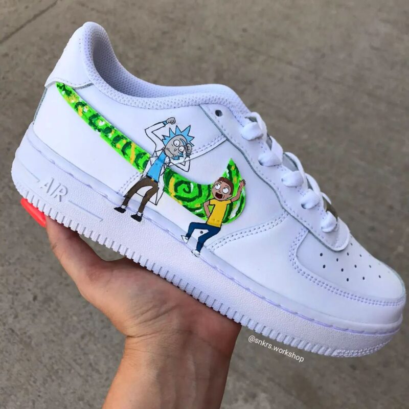 Bob Esponja x Rick and Morty Air Force 1 Custom