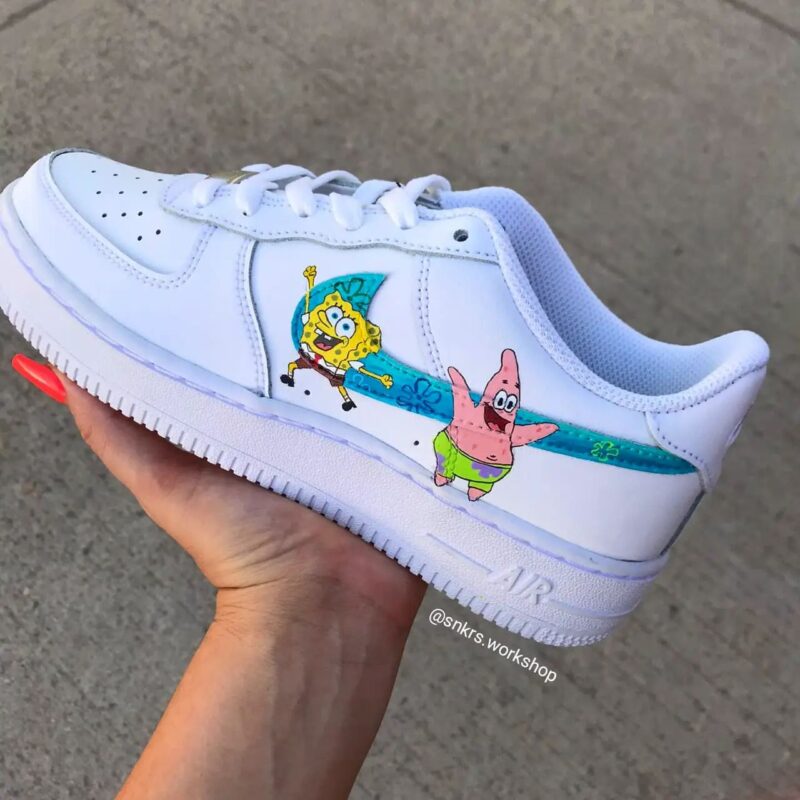 Bob Esponja x Rick and Morty Air Force 1 Custom