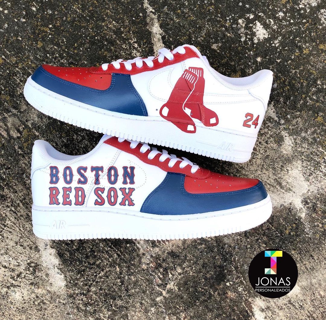 Boston Red Sox Personalized Af1 Sneakers 87