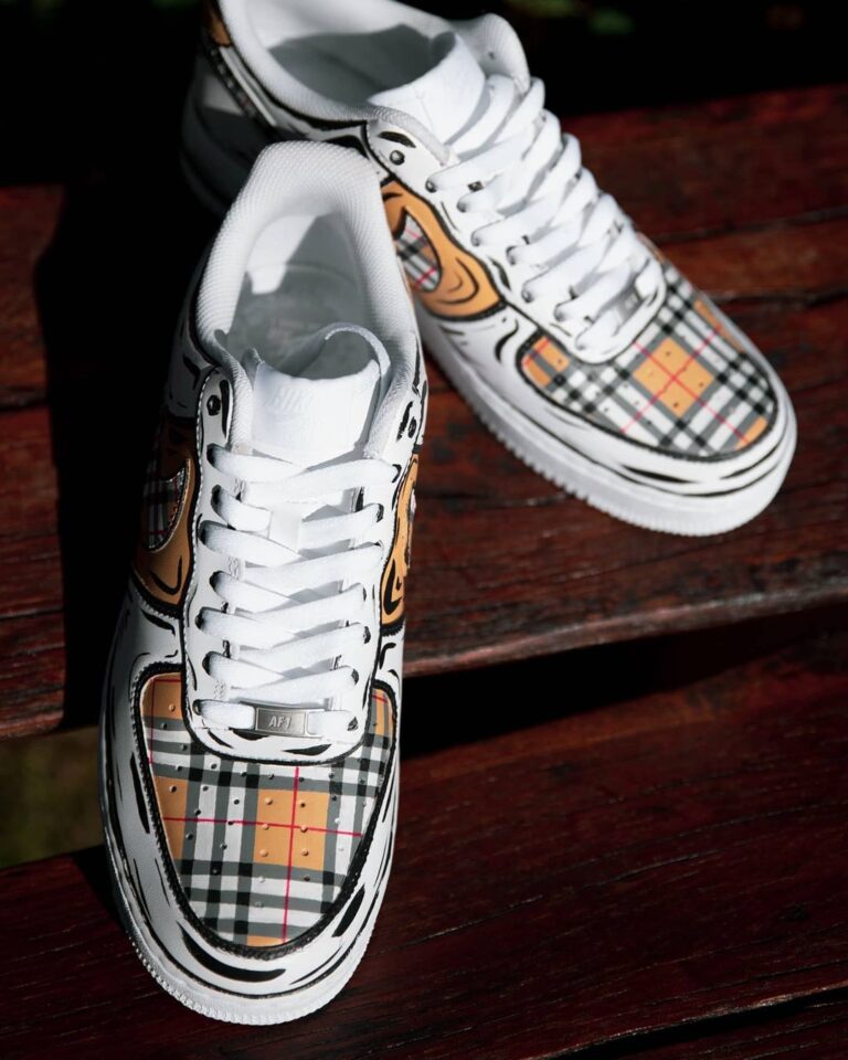 air force 1 custom burberry